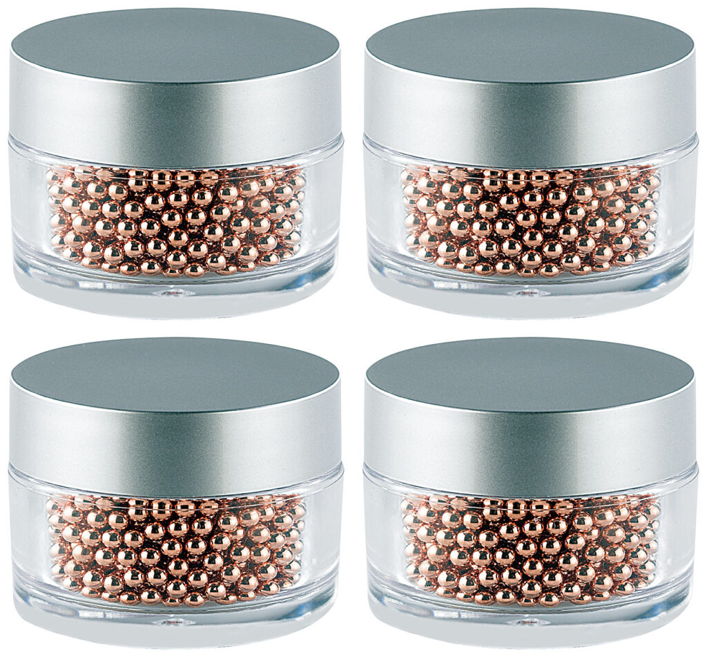 4.000 Edelstahl-Reinigungsperlen mit Kupfer-Mantel für Flaschen & Co.