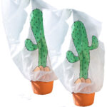 2er-Set Winterschutz-Haube „Kaktus“ für Pflanzen, 110 x 120cm