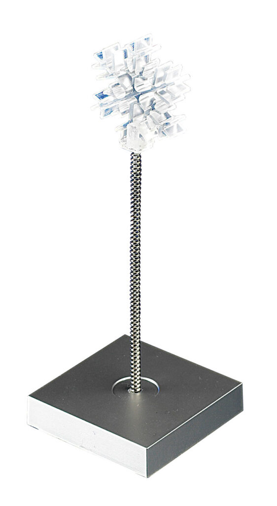 LED-Dekoleuchte „Eiskristall“ mit weisser LED, batteriebetrieben