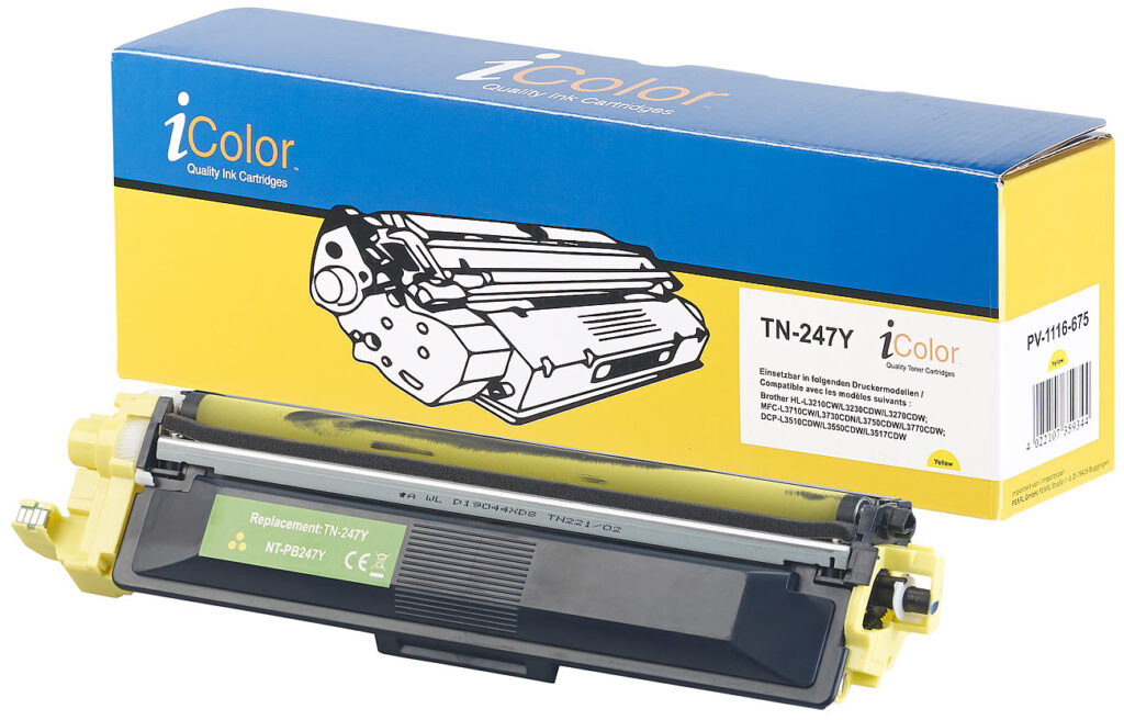 Kompatibler Toner für Brother TN-247Y, gelb Kompatibler Toner für Brother TN-247Y, gelb