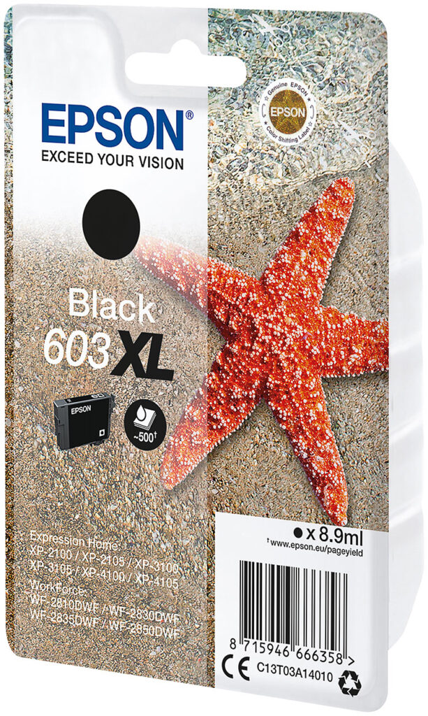 Original-Tintenpatrone 603XL C13T03A14010, black, 8,9 ml