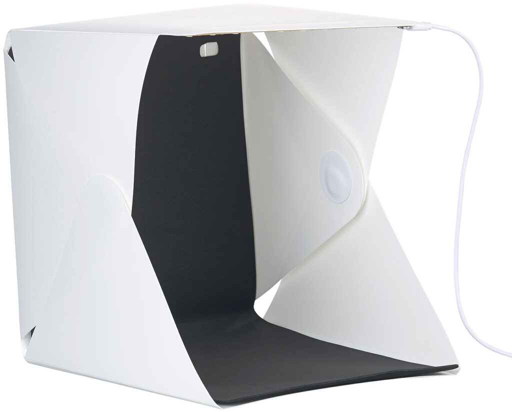 Studio-Lichtzelt mit 20 LEDs,400 Lumen, 22 x 23 x 24 cm, USB