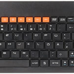 Funk-Tastatur m. Touchpad, für Smart-TVs von Samsung u.v.m., PC, PS3/4