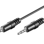 3,5-mm-Klinken-Kabel Stecker auf Stecker, 1,5m, für AUX-Anschluss, schwarz