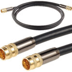 HDTV-Sat-Antennenkabel (F-Stecker), 1 m, 105 dB, 4-fache Abschirmung