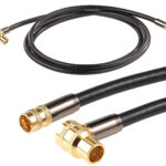 HDTV-Sat-Antennenkabel (F-Winkelstecker), 2 m, 105 dB, 4x-Abschirmung