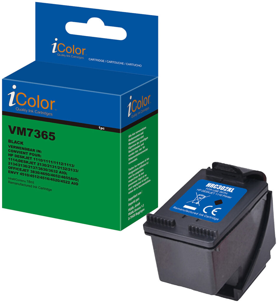 Tintenpatrone für HP, ersetzt HP F6U68AE, black (schwarz)