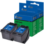 2er-Set Recycled Tintenpatronen für HP, ersetzt HP F6U68AE, black