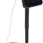 Solar-Lichterkette aus Kupferdraht, 300 warmweisse LEDs, 8 Modi, 32 m