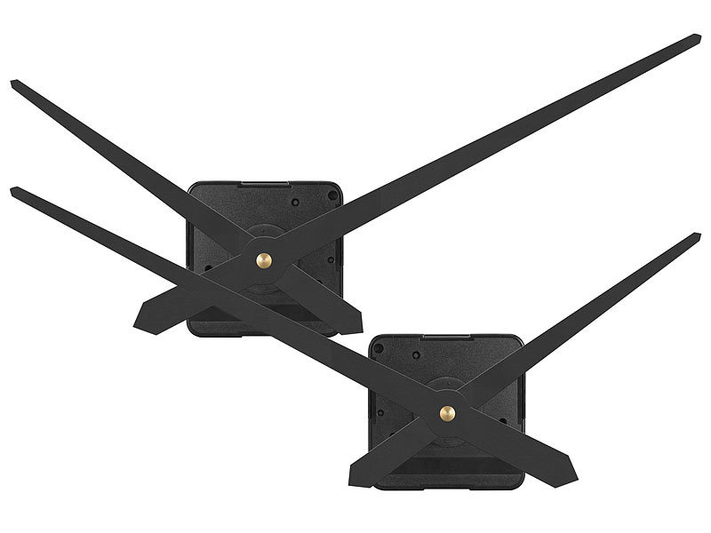 2er-Set extrastarke Uhrwerke für Zeiger bis je zu 50 cm Länge