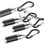 4er-Set fokussierbare Mini-Taschenlampen mit Schlüsselanhänger