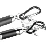 2er-Set fokussierbare Mini-Taschenlampe mit Schlüsselanhänger