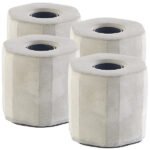 4er-Set dekorative Beton-Tischleuchten für E27-Lampen, bis 40 Watt