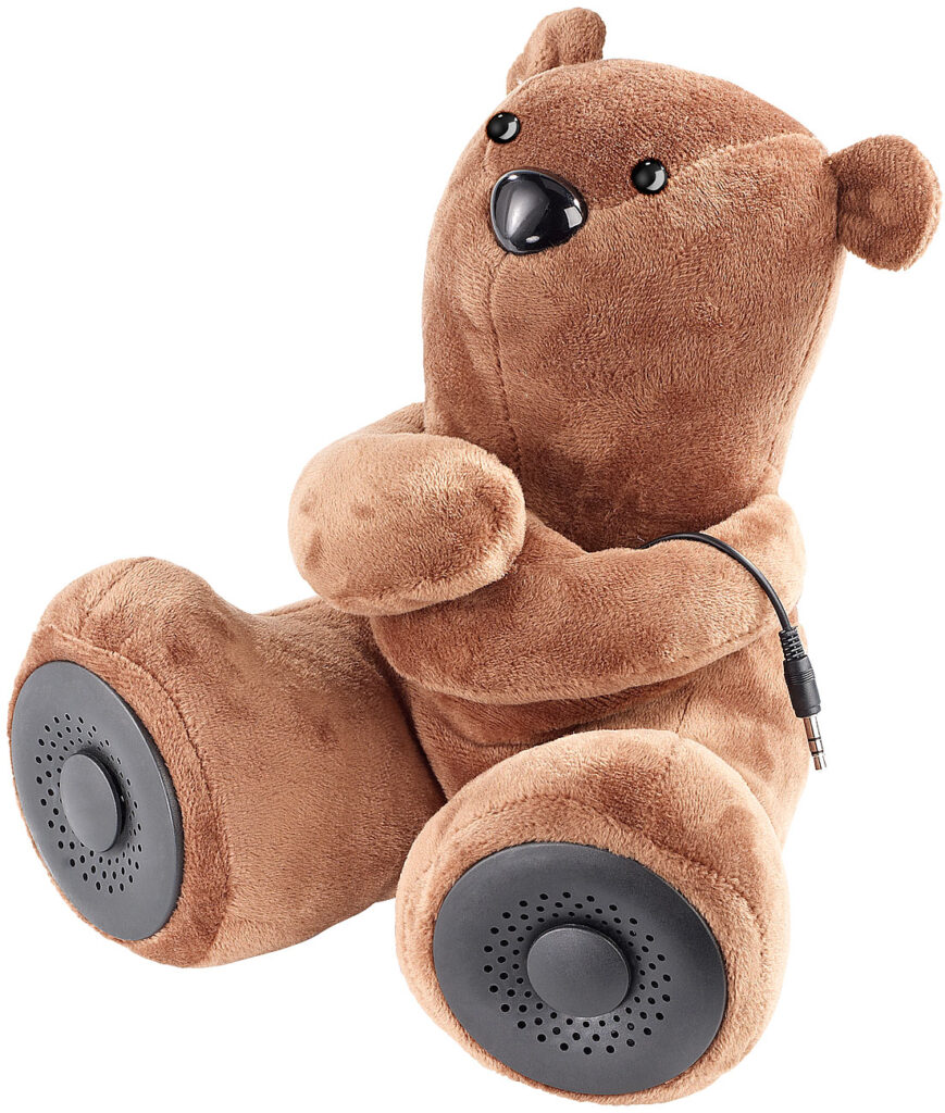 Lautsprecher-Teddybär mit Bluetooth 4.1 + EDR und Mikrofon, 10 Watt