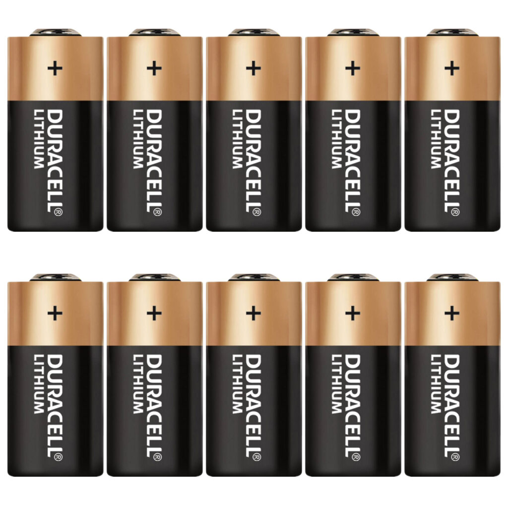 Lithium-Batterie Typ CR123, 1.400 mAh, Duralock, 10er-Pack