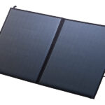 Mobiles, faltbares Solarpanel, 2 Monokristalline Solarzellen, 80 Watt