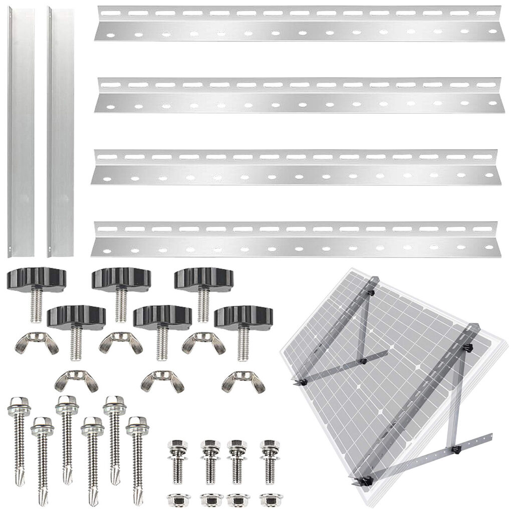 Verstellbare Aluminium-Solarpanel-Halterung mit 41″/104 cm, bis 120 kg