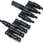 2er-Set T-Stecker-Adapter für Solarkabel, MC4-kompatibel, IP67