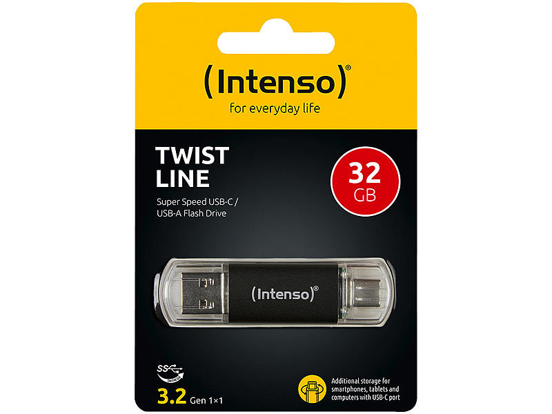 USB-Stick Twist Line 32 GB USB-C & USB-A USB-Stick Twist Line 32 GB USB-C & USB-A