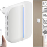 WLAN-Steckdosen-Empfänger für Funk-Klingelknopf FTK-201, App, 100 m WLAN-Steckdosen-Empfänger für Funk-Klingelknopf FTK-201, App, 100 m