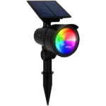 Smarter Solar-LED-Spot mit RGB-CCT, 50 lm, 1 Watt, Bluetooth, App, IP44