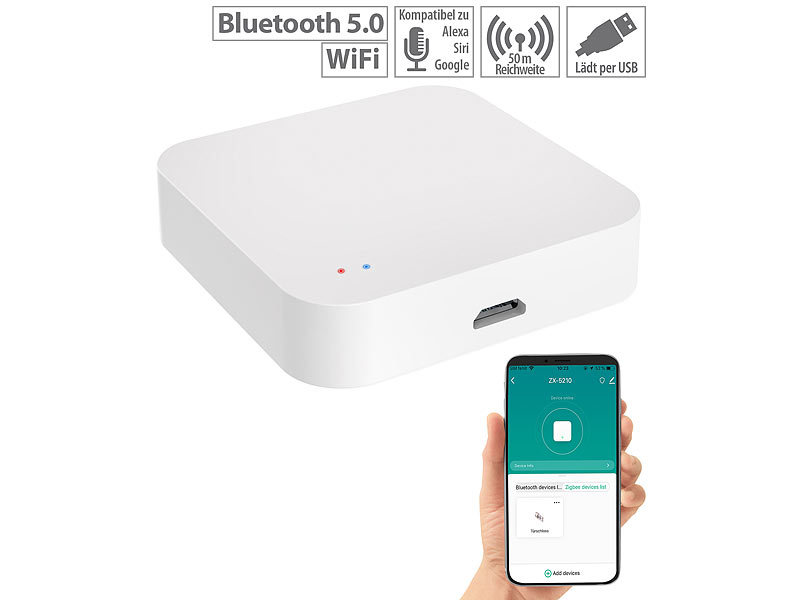 WLAN-Gateway für ZigBee- und Bluetooth-kompatible ELESION-Geräte