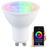 LED-Spot GU10 mit RGB-CCT-LEDs, für ZigBee-kompatible Systeme, 4,8 Watt