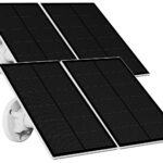 4er-Set Universal Solarpanel für Akku IP Kameras mit Micro USB Port