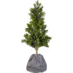 Thermo-Topfschutz für Pflanzen, 50 x 45 cm, mit Drainage, anthrazit