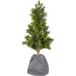 XL-Thermo-Topfschutz für Pflanzen, 70 x 65 cm, mit Drainage, anthrazit