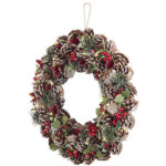 Advents- und Weihnachtskranz mit LED-Beleuchtung in rot, Ø 44 cm Advents- und Weihnachtskranz mit LED-Beleuchtung in rot, Ø 44 cm