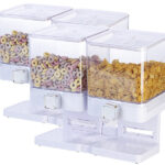 2er-Set Doppel-Spender für Snacks, je 33,5 x 30,5 x 16,5 cm, weiss