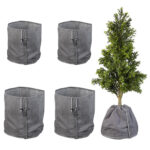 4er-Set Thermo-Topfschutz für Pflanzen, 2 Grössen 50 x 45 cm + 70 x 65 cm