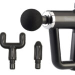 Akku-Hand-Massagegerät, 4 Aufsätze, 6 Stufen, 3,5 Std Laufzeit, Tasche