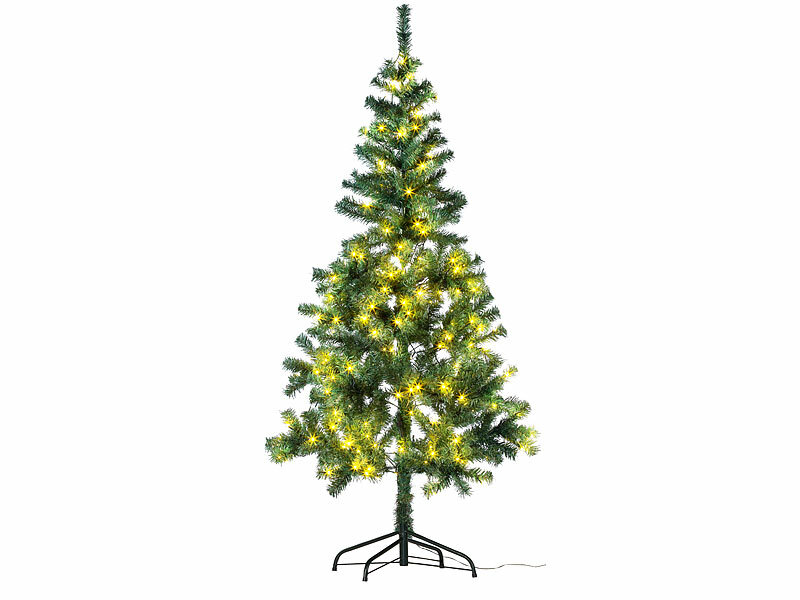 Weihnachtsbaum mit Bodenständer, 180 cm, 364 Spitzen, 240 LEDs