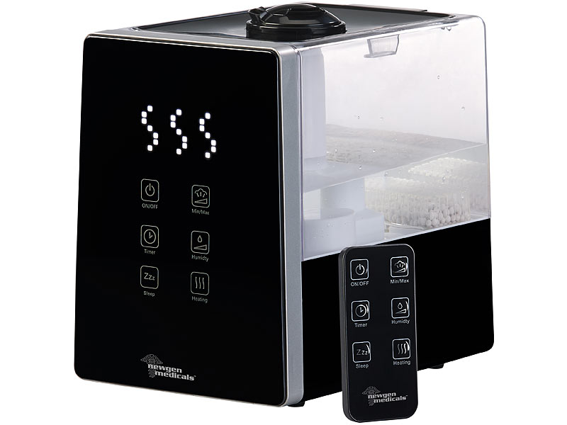 Digitaler Aroma-Luftbefeuchter mit Ionisator und Timer, 56 Watt