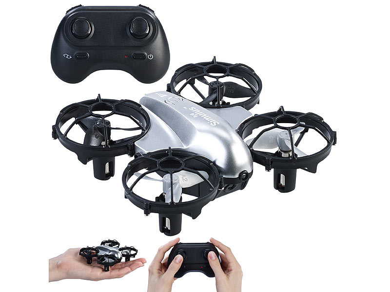Mini-Quadrocopter, Fernbedienung, Gesten-Steuerung, Hindernis-Sensoren