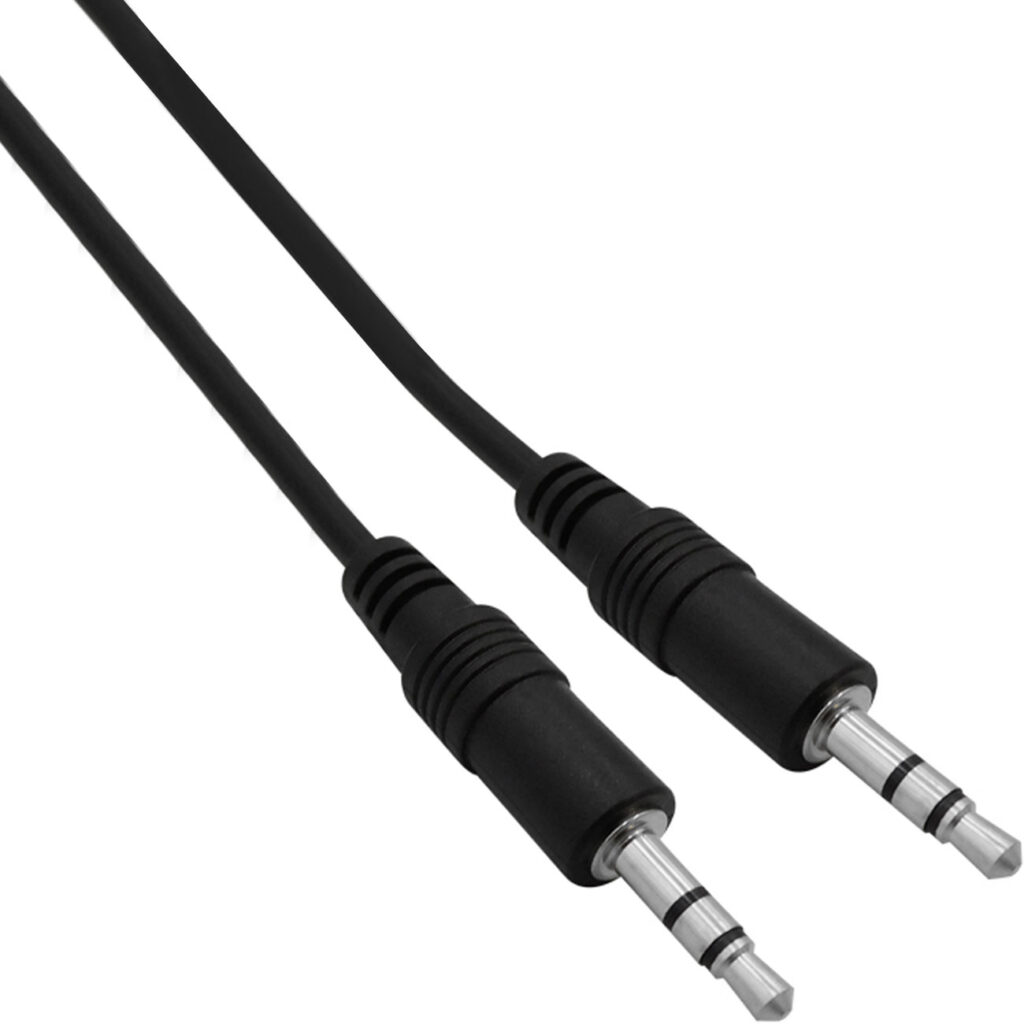 Audio-Verlängerungskabel für 3,5 mm Klinke, schwarz, 1,5 m