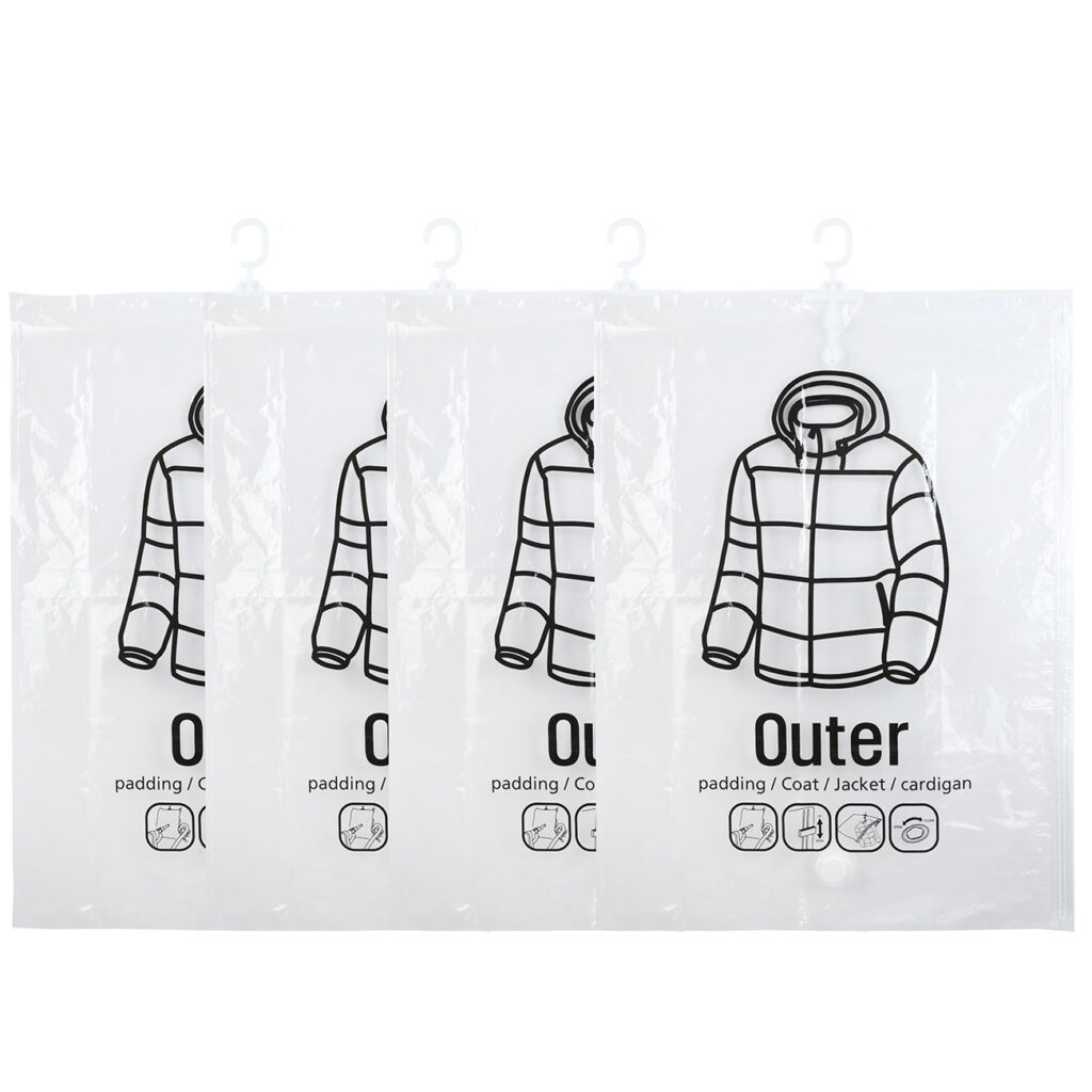 4er-Set Vakuum-Beutel mit Haken, 67 x 90 cm 4er-Set Vakuum-Beutel mit Haken, 67 x 90 cm
