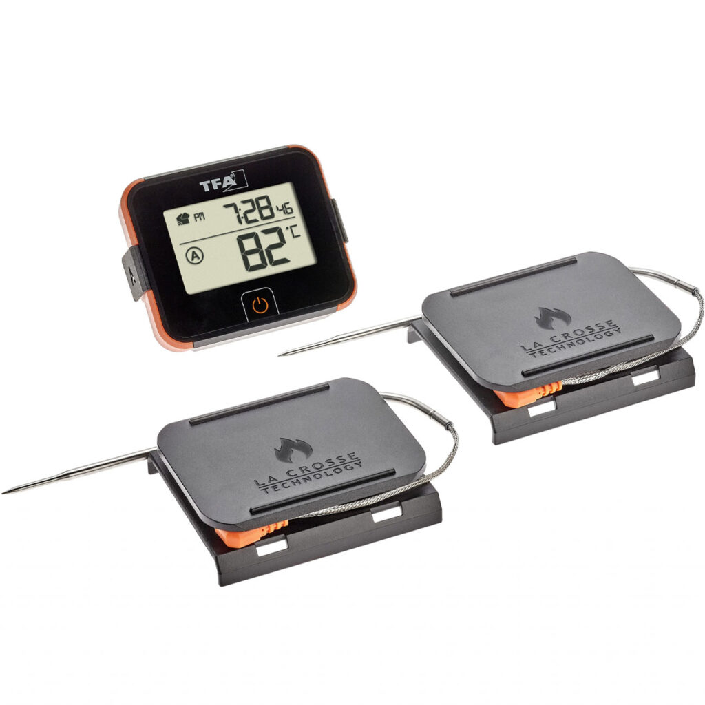 Grill- & Bratenthermometer mit 2 Temperatur-Sonden, bis +246 °C