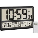 Digitale XL-Funkuhr mit Aussen- und Innentemperatur-Anzeige