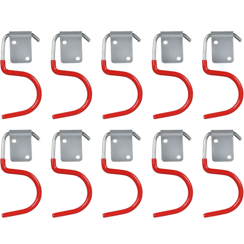 Gartengerätehalter mit Gummierung, 10-tlg, 8,5 x 4,2 cm