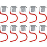 Gartengerätehalter mit Gummierung, 10-tlg, 8,5 x 4,2 cm Gartengerätehalter mit Gummierung, 10-tlg, 8,5 x 4,2 cm