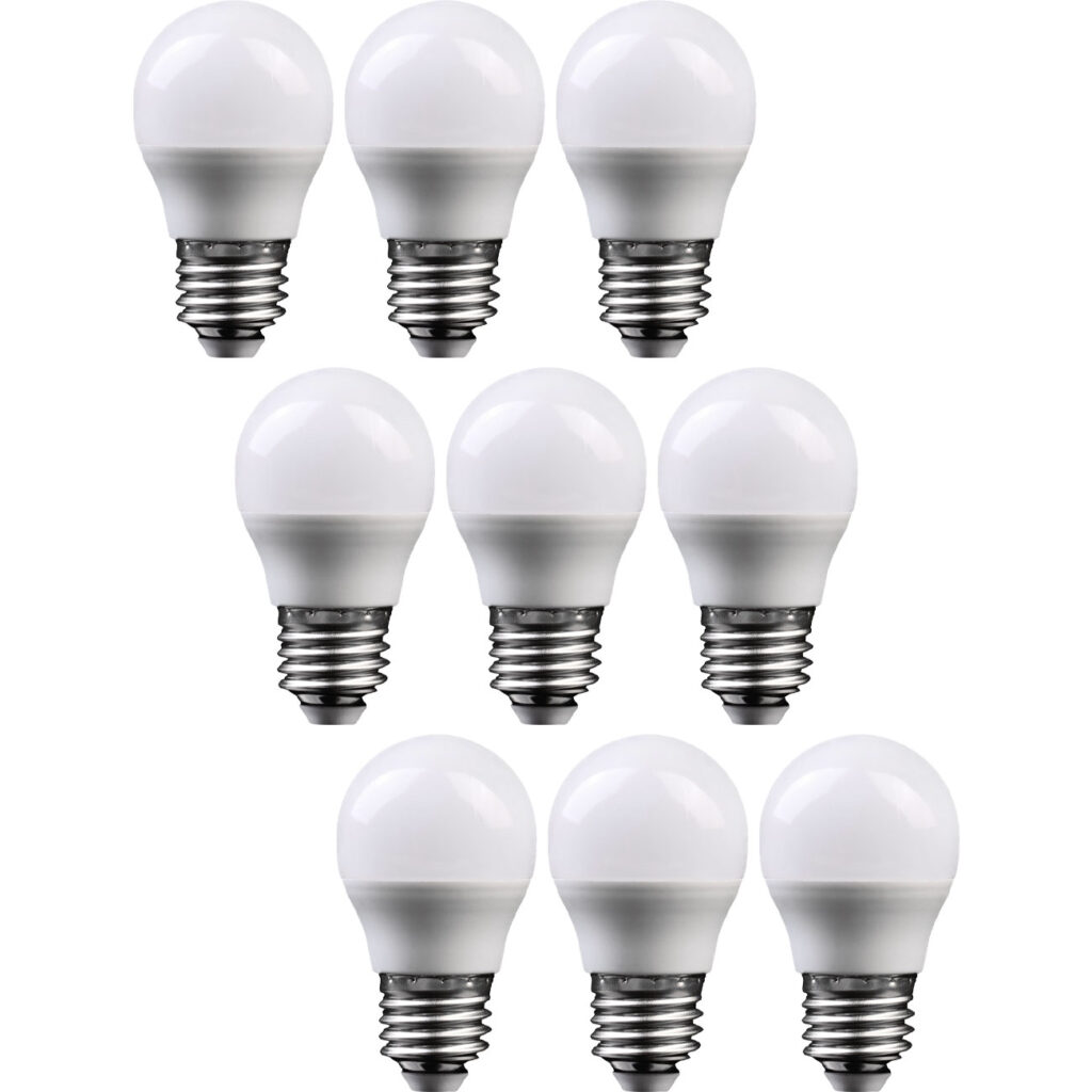 9er-Set LED-Tropfenlampe, G45, E27, 240 lm, 3 W, 3000 K, warmweiss
