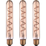 3er-Set LED-Filament-Lampe Röhre, T30, E27, 4 W, Amber, 240 lm, dimmbar, 3 x 22,5 cm 3er-Set LED-Filament-Lampe Röhre, T30, E27, 4 W, Amber, 240 lm, dimmbar, 3 x 22,5 cm