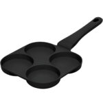 4-Loch-Pfanne, mattschwarz, Ø 20 cm