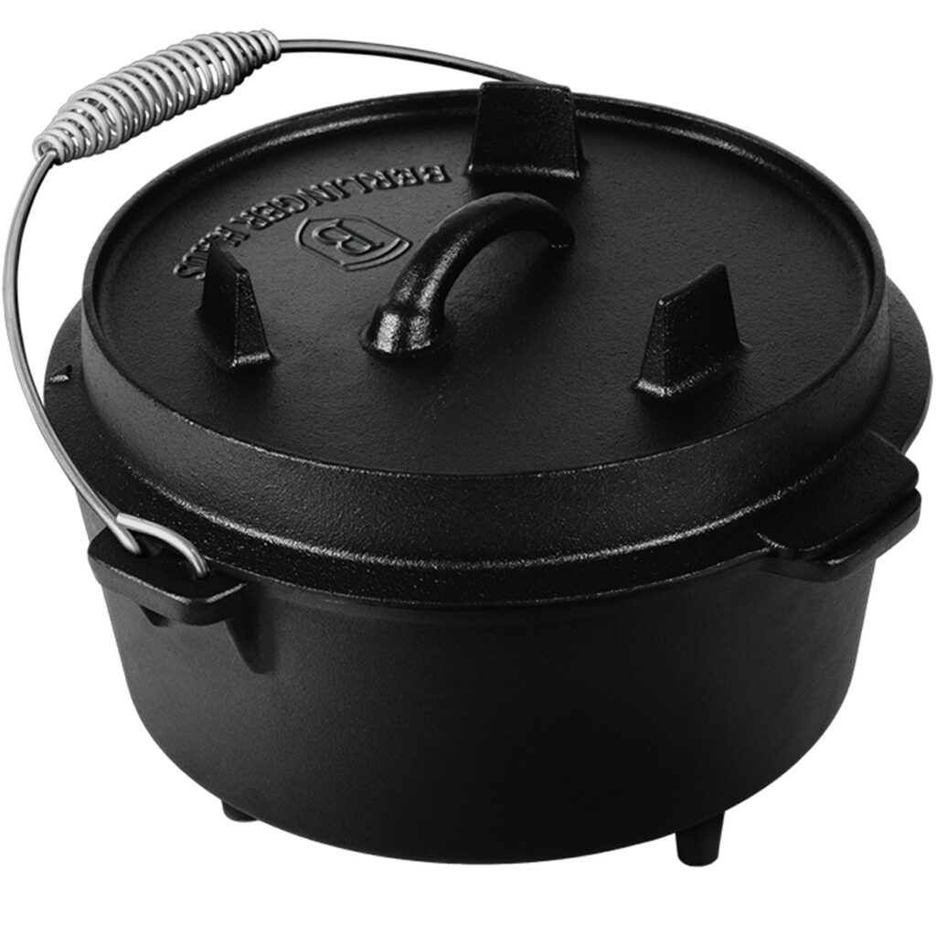Dutch Oven aus Gusseisen mit Standfüssen, 4 l
