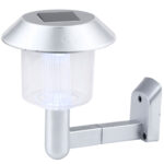 Solar-Wandleuchte, silber