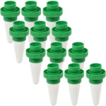 12er-Set Wasserspender-Keramikkegel für Flaschen, grün-weiss 12er-Set Wasserspender-Keramikkegel für Flaschen, grün-weiss