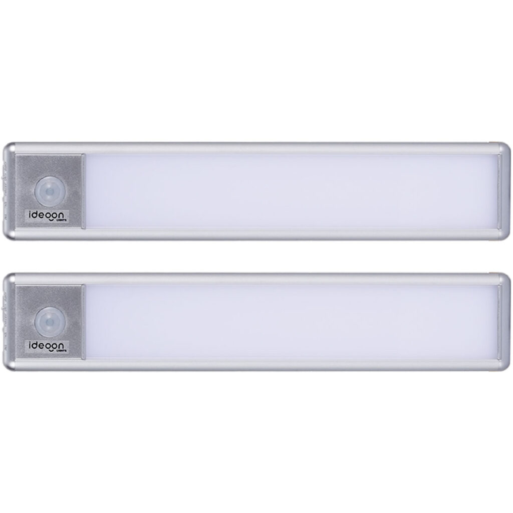 2er-Set Akku LED-Lichtleiste mit Bewegungssensor, 20,5 cm
